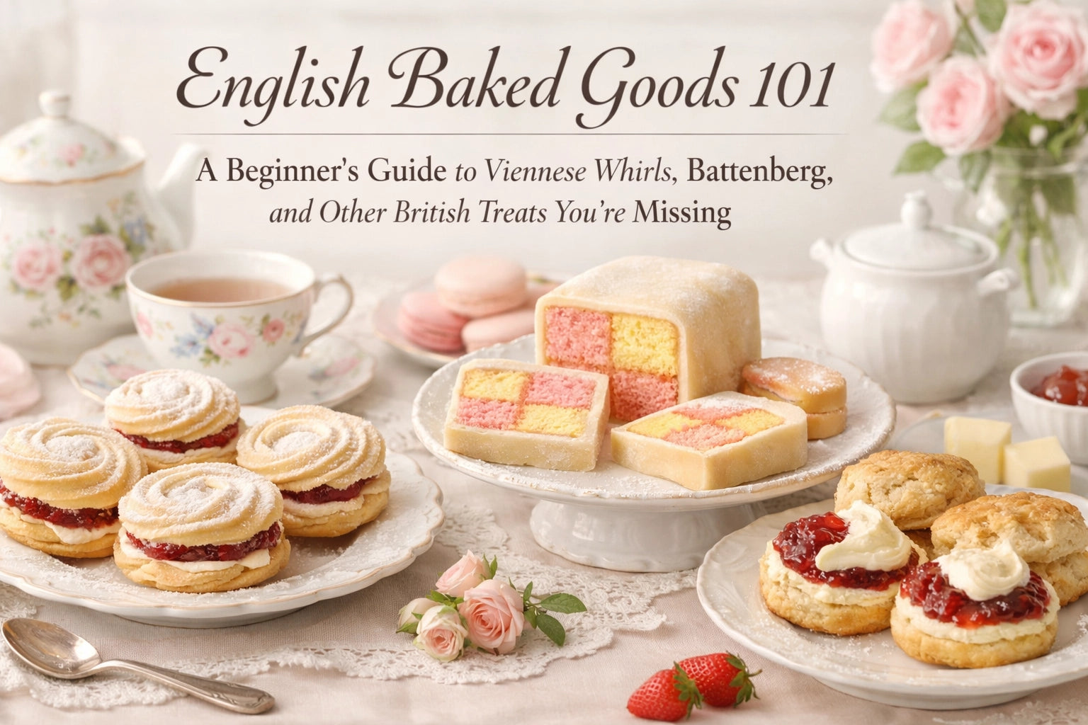 English Baked Goods 101: A Beginner's Guide to Viennese Whirls, Battenberg, and Other British Treats You're Missing