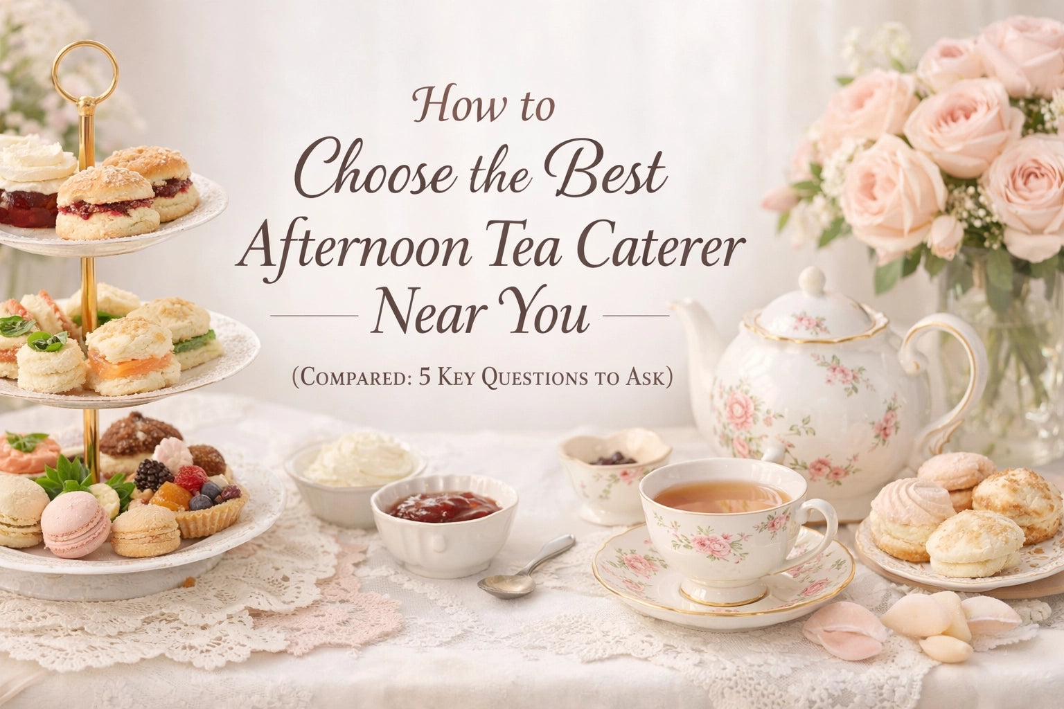 How to Choose the Best Afternoon Tea Caterer Near You (Compared: 5 Key Questions to Ask)